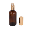 100ml / 3.4 oz. Amber Glass Spray Bottle with Atomizer, Fine Mist Spray, Refillable Container for Perfume